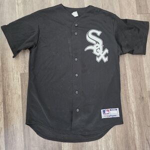 Vintage 90s Majestic Chicago White Sox mesh baseball jersey Black Street